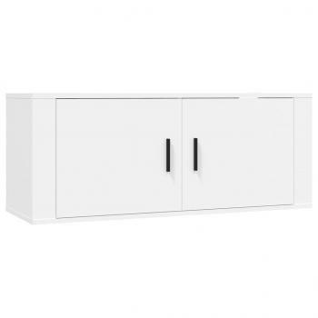 4-tlg. TV-Schrank-Set Weiß Holzwerkstoff