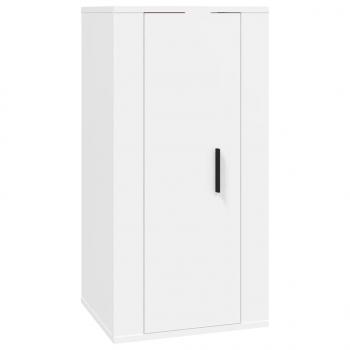 4-tlg. TV-Schrank-Set Weiß Holzwerkstoff
