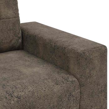 3-Sitzer-Sofa Dunkelgrau 180 cm Kunstleder