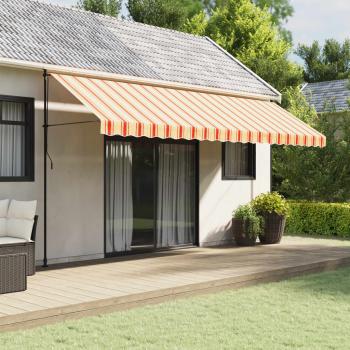 ARDEBO.de - Markisenvolant Gelb und Orange Gestreift 5 m