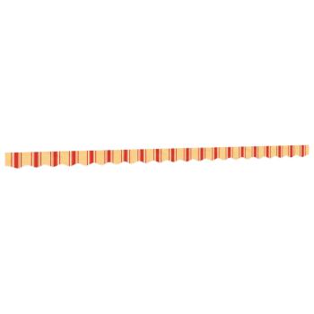 Markisenvolant Gelb und Orange Gestreift 5 m