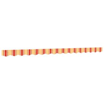 Markisenvolant Gelb und Orange Gestreift 4 m