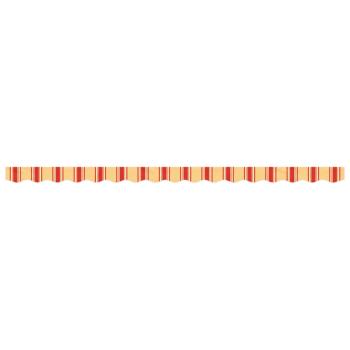 Markisenvolant Gelb und Orange Gestreift 4 m