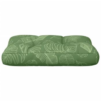 Palettenkissen Blattmuster 60x40x12 cm Stoff