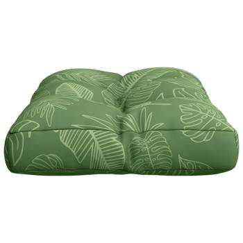 Palettenkissen Blattmuster 60x40x12 cm Stoff