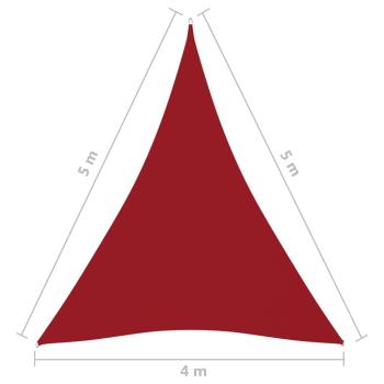 Sonnensegel Oxford-Gewebe Dreieckig 4x5x5 m Rot
