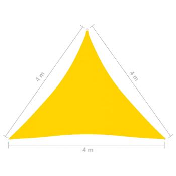 Sonnensegel Oxford-Gewebe Dreieckig 4x4x4 m Gelb