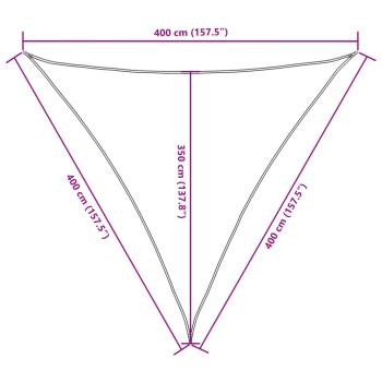 Sonnensegel Oxford-Gewebe Dreieckig 4x4x4 m Gelb