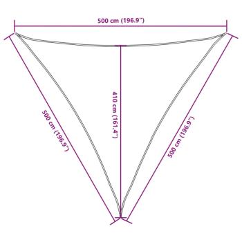 Sonnensegel Oxford-Gewebe Dreieckig 5x5x5 m Orange