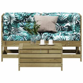 ARDEBO.de - 3-tlg. Garten-Lounge-Set mit Kissen Kiefernholz Imprägniert
