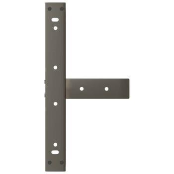 Couchtischbeine T-Form 2 Stk. Naturstahl 50x25x(30-31) cm Stahl