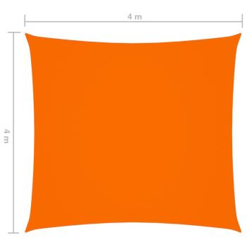 Sonnensegel Oxford-Gewebe Quadratisch 4x4 m Orange