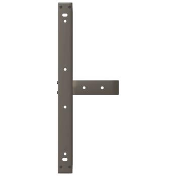 Couchtischbeine T-Form 2 Stk. Naturstahl 60x25x(42-43) cm Stahl