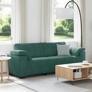 ARDEBO.de - 3-Sitzer-Sofa Dunkelgrün 178 cm Samt