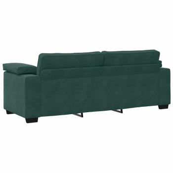 3-Sitzer-Sofa Dunkelgrün 178 cm Samt