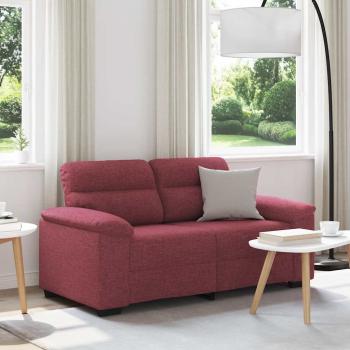 ARDEBO.de - 2-Sitzer-Sofa Weinrot 120 cm Stoff
