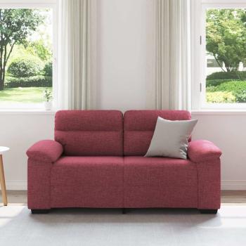 2-Sitzer-Sofa Weinrot 120 cm Stoff