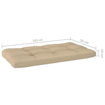 6-tlg. Paletten-Lounge-Set mit Kissen Imprägniertes Kiefernholz