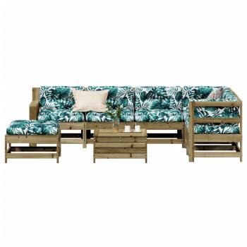 ARDEBO.de - 8-tlg. Garten-Lounge-Set mit Kissen Imprägniertes Kiefernholz