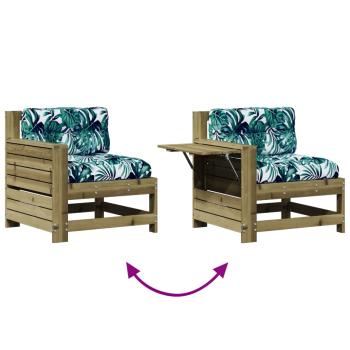 8-tlg. Garten-Lounge-Set mit Kissen Imprägniertes Kiefernholz