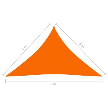 Sonnensegel Oxford-Gewebe Dreieckig 5x5x6 m Orange
