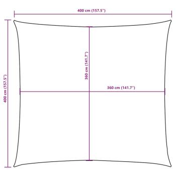 Sonnensegel Oxford-Gewebe Quadratisch 4x4 m Gelb
