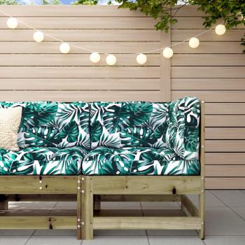 ARDEBO.de - Ecksofa mit Kissen Kiefernholz Imprägniert