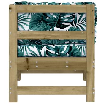 Ecksofa mit Kissen Kiefernholz Imprägniert