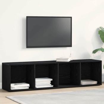ARDEBO.de - Bücherregal Schwarz Eichen-Optik 36x30x143 cm Holzwerkstoff