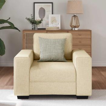 Sessel Creme 60 cm Stoff