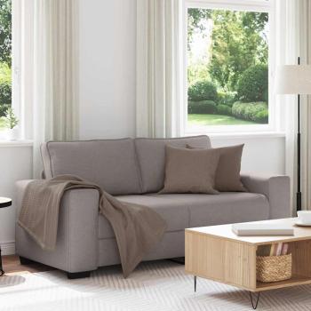 ARDEBO.de - 2-Sitzer-Sofa Taupe 140 cm Stoff