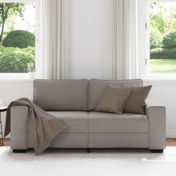 2-Sitzer-Sofa Taupe 140 cm Stoff