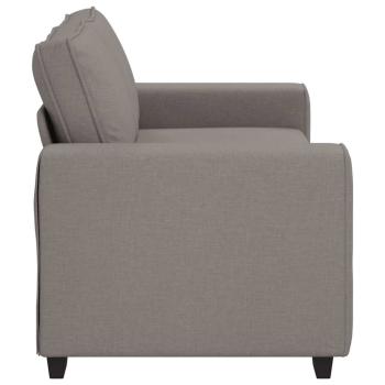 2-Sitzer-Sofa Taupe 140 cm Stoff