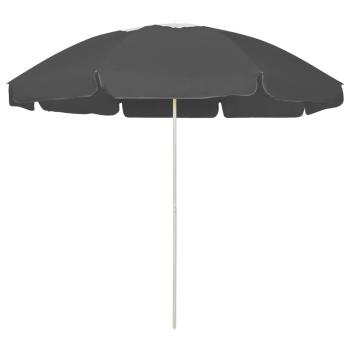 ARDEBO.de - Strandschirm Anthrazit 240 cm