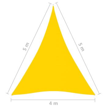 Sonnensegel Oxford-Gewebe Dreieckig 4x5x5 m Gelb