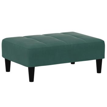 Fußhocker Dunkelgrün 77x55x31 cm Samt