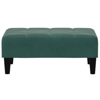 Fußhocker Dunkelgrün 77x55x31 cm Samt