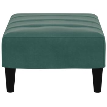 Fußhocker Dunkelgrün 77x55x31 cm Samt