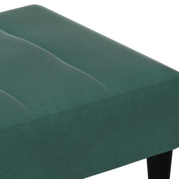 Fußhocker Dunkelgrün 77x55x31 cm Samt