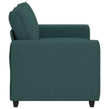 2-Sitzer-Sofa Dunkelgrün 120 cm Stoff