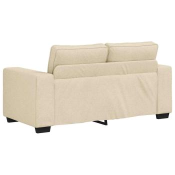 2-Sitzer-Sofa Creme 160x77x82 cm Stoff