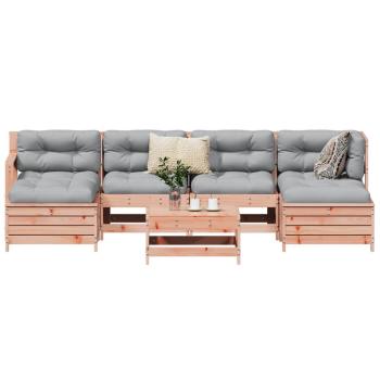 ARDEBO.de - 7-tlg. Garten-Sofagarnitur Massivholz Douglasie