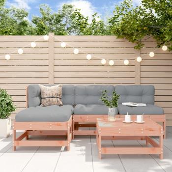 ARDEBO.de - 5-tlg. Garten-Lounge-Set Massivholz Douglasie