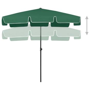 Strandschirm Grün 200x125 cm