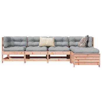 ARDEBO.de - 5-tlg. Garten-Sofagarnitur Massivholz Douglasie