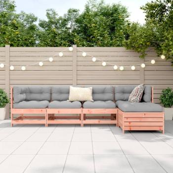 5-tlg. Garten-Sofagarnitur Massivholz Douglasie
