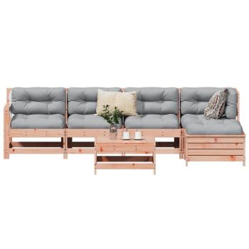 ARDEBO.de - 6-tlg. Garten-Sofagarnitur Massivholz Douglasie