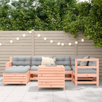 7-tlg. Garten-Sofagarnitur Massivholz Douglasie