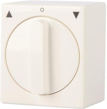Schellenberg Rollladenschalter Aufputz, Knebelschalter mit Tast- und Rastfunktion, weiß (23003)