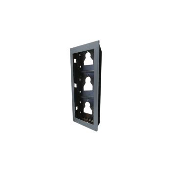 ARDEBO.de Comelit UT9163 Montagerahmen, Ultra, Unterputz, 3 Module, 125,5x317,5x35 mm, silber